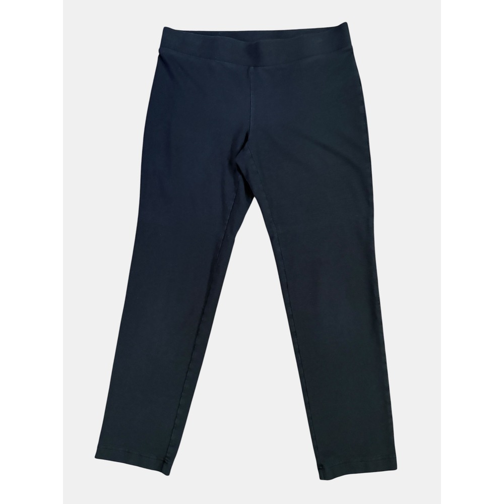 J.Jill Pure Jill Slim-Leg Pull-On Pants Black Small Petite Pima Cotton Modal